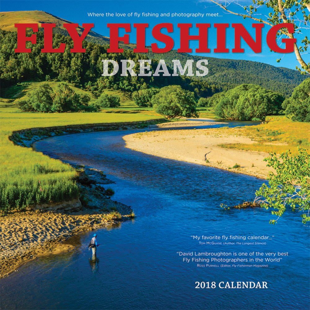 Fly Fishing Dreams 2018 12 x 12 Inch Monthly Square Wall Calendar by Wyman, River Lake Outdoor Sport