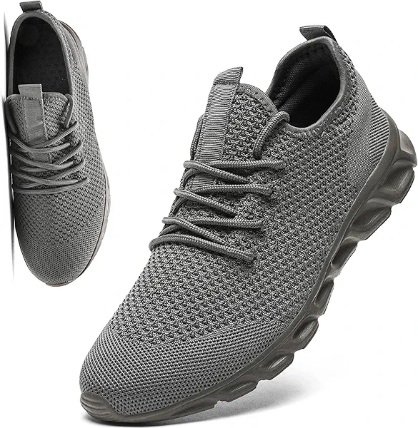 VLHGCG Womens Mens Running Shoes Tennis Sneakers Lightweight Gym Slip on Unisex Shoes Athletic Workout Walking Shoes