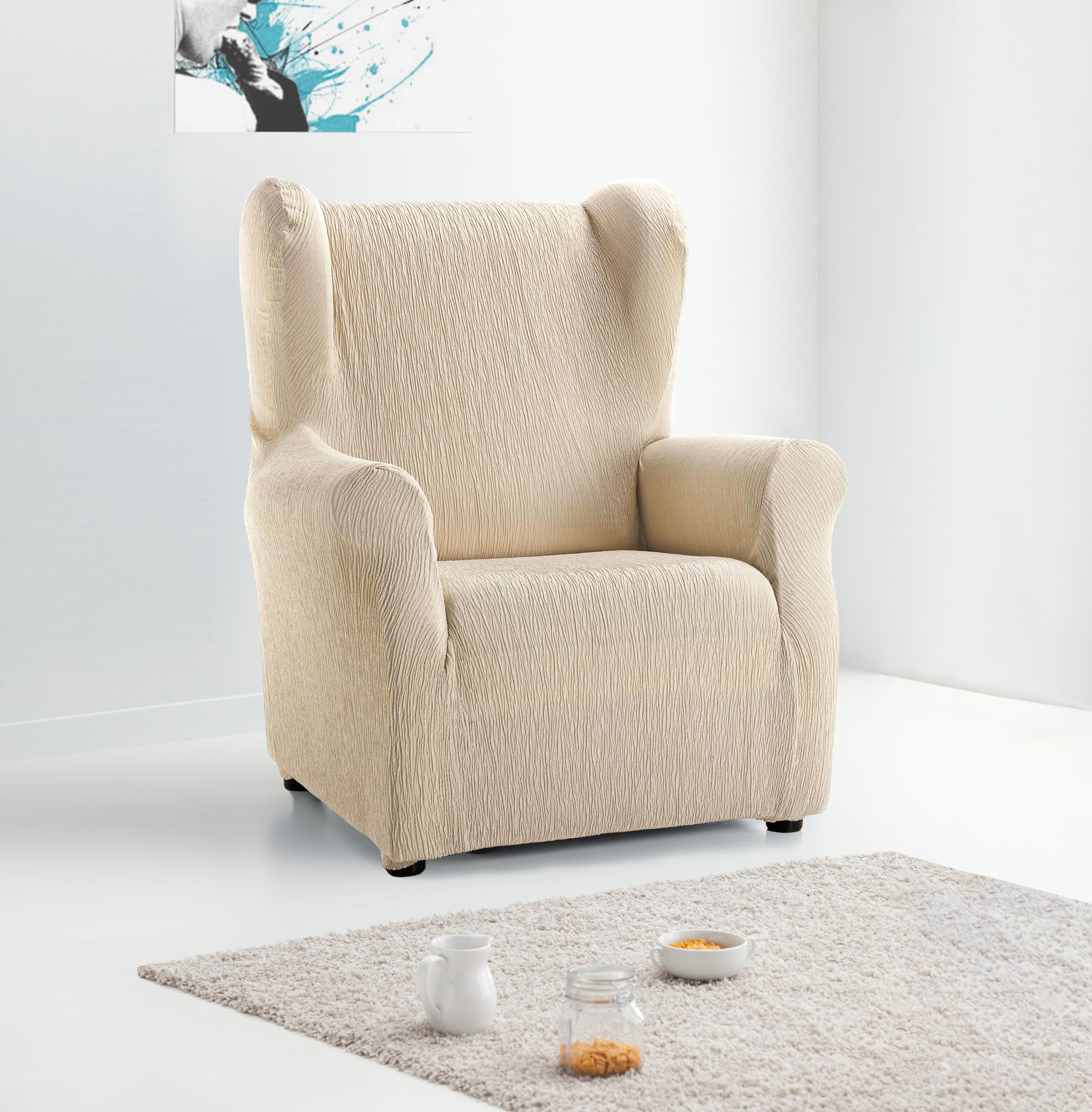 Martina Home Emilia Copripoltona elastizzato Colore Beige