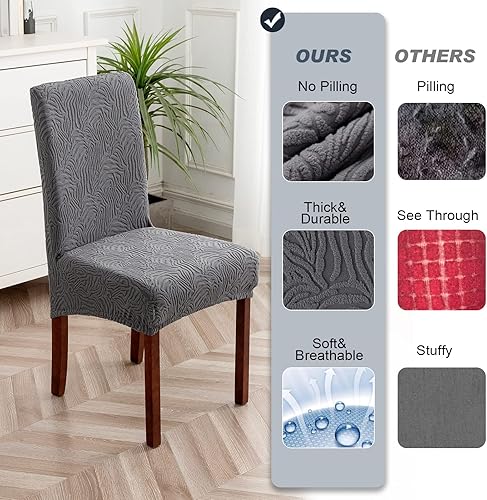 Miniatura 3 de YUEANG Fundas para sillas de comedor, fundas para sillas de comedor, fundas elásticas para sillas Parsons, funda protectora para silla de comedor,