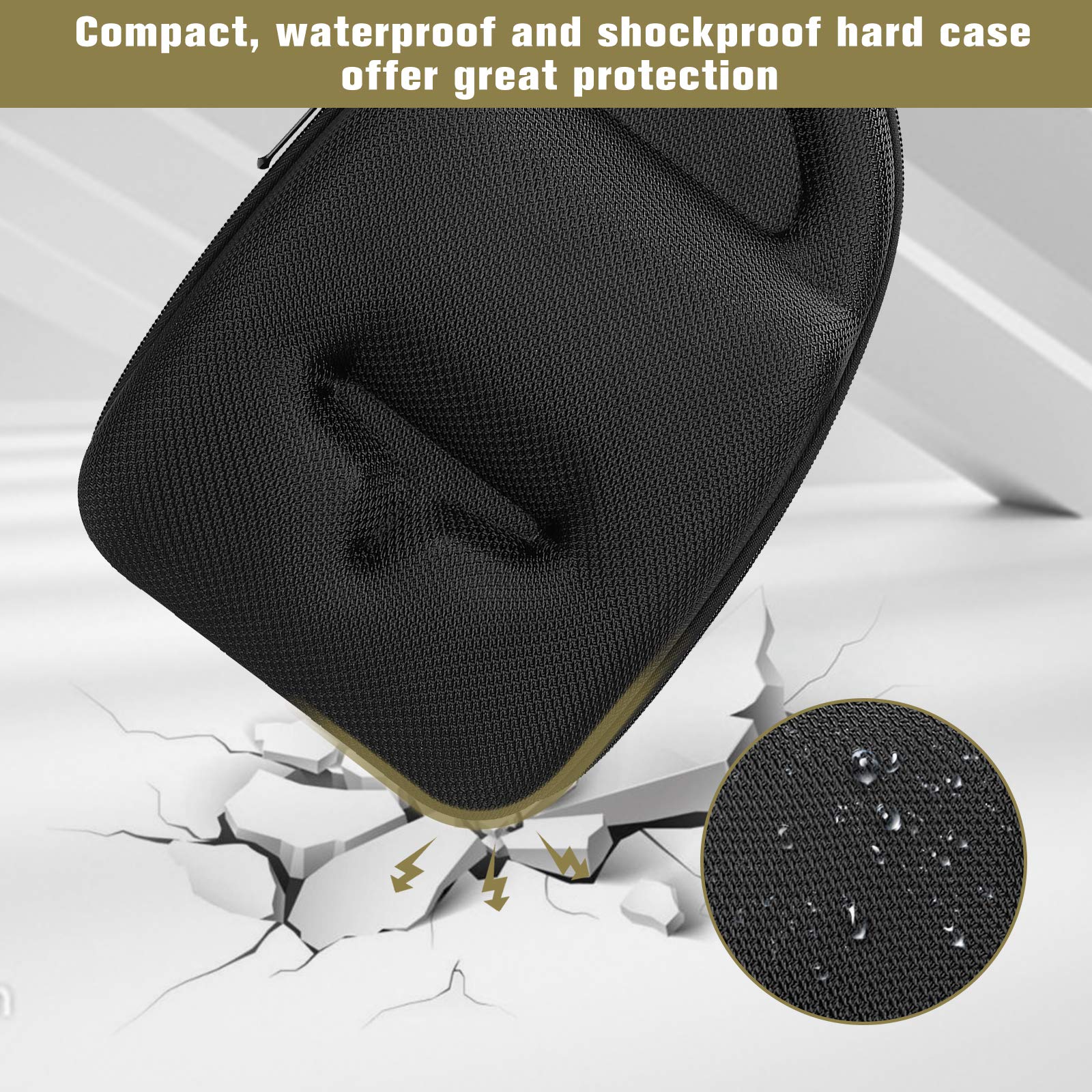 ProCase Casco Insonorizado Protector de Oído + Gafas Protección + Tapones para Los Oídos + Estuche Rígido de EVA, Accesorios para Protección de Tiro Campo de Disparo y Temporada de Caza