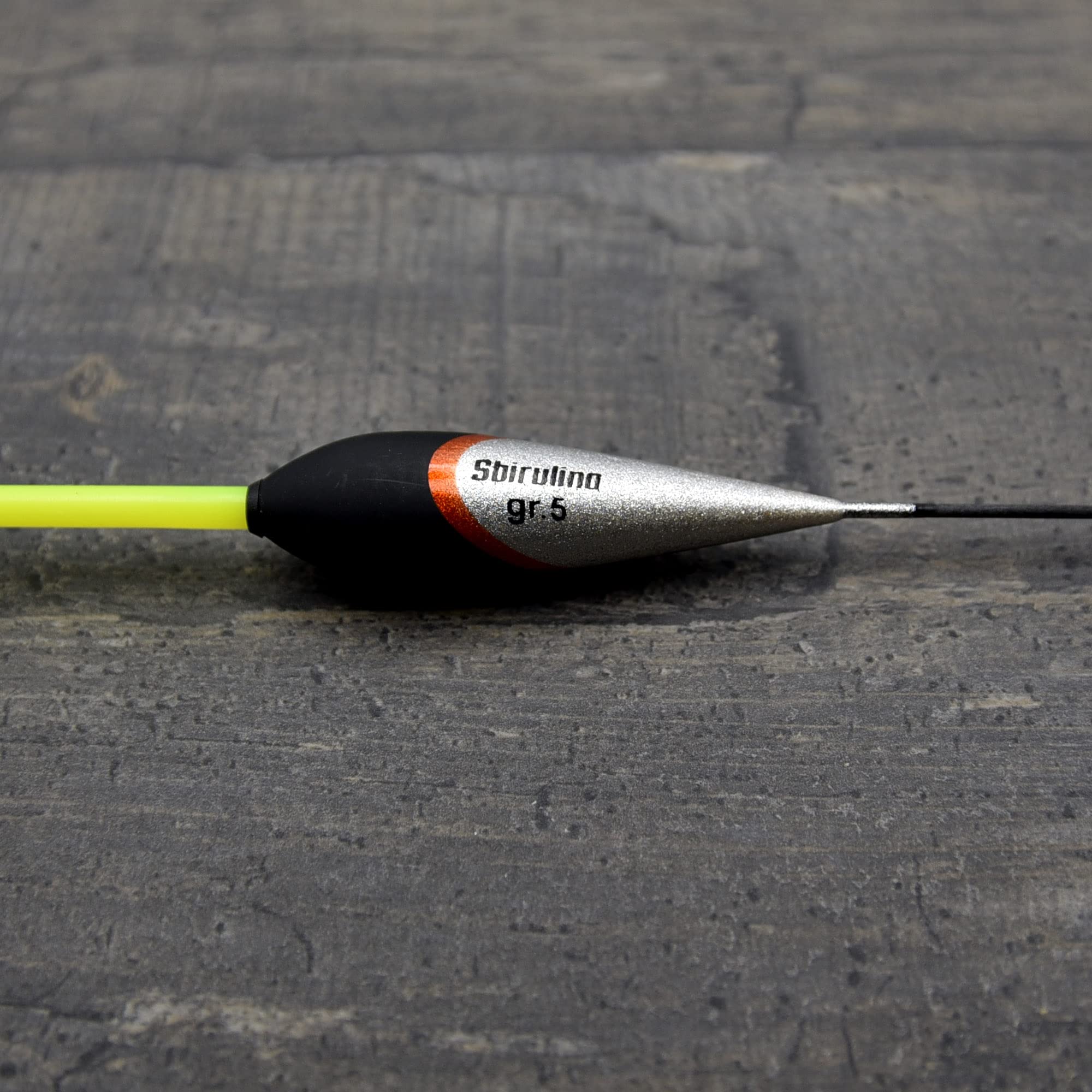 Sbirulino® Juego de 5 flotadores de Pesca con Portador de 4,5 mm. Caja Portador y Funda incluida en el Kit.