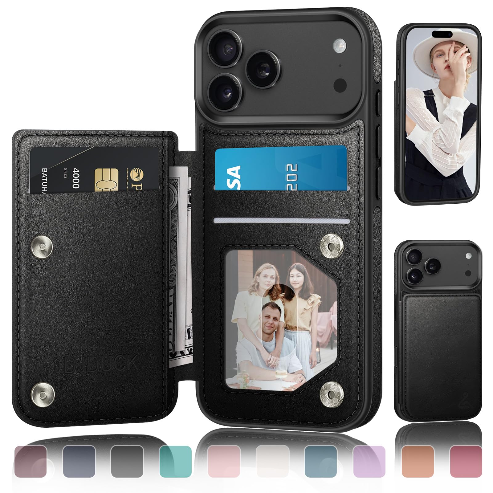 Amazon.com: DJDUCK Designed for iPhone 17 Pro Case Wallet with