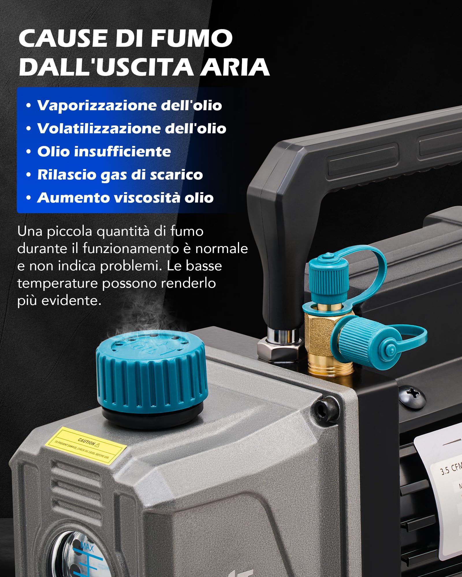 Orion Motor Tech 7.6L Camera a Vuoto 100 L/min con 3.5 cfm Pompa, 186W Pompa con Camera Vuoto Coperchio in Vetro, Camera di Degasaggio Sottovuoto per e Degasaggio di Resina Siliconica