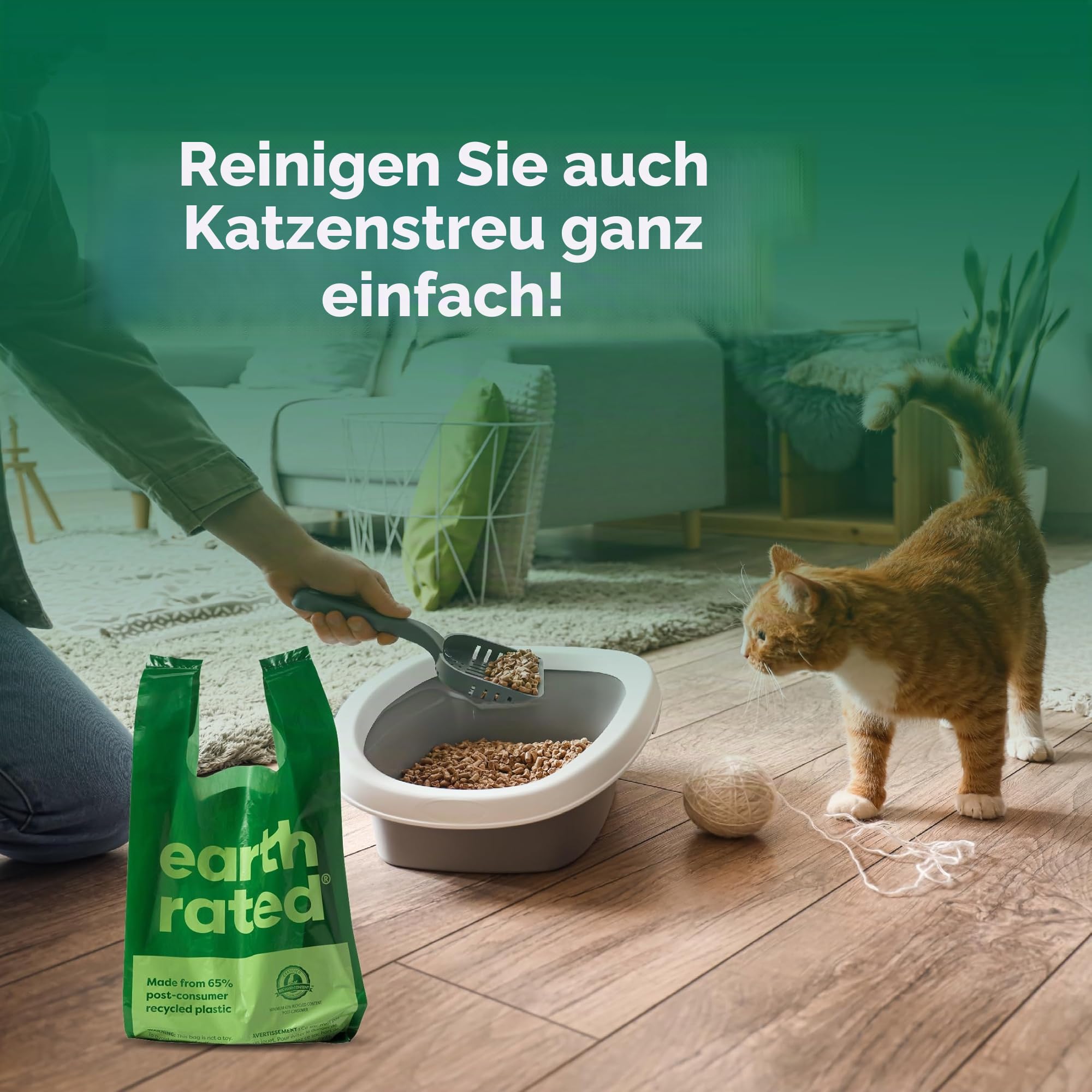Earth Rated Hundekotbeutel mit Griffen, Vorteilspack, leicht zu binden und garantiert auslaufsicher, geruchlos, 600 Stück