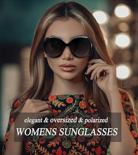 Miniatura 2 de Joopin Lentes de sol polarizados para mujer, de gran tamaño, de gran tamaño, para conducir, con protección UV, lentes de sol grandes