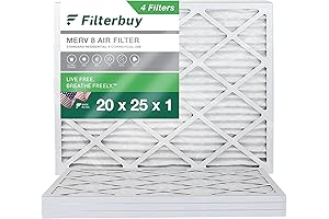 Filterbuy 20x25x1 Air Filter MERV 8 Dust Defense