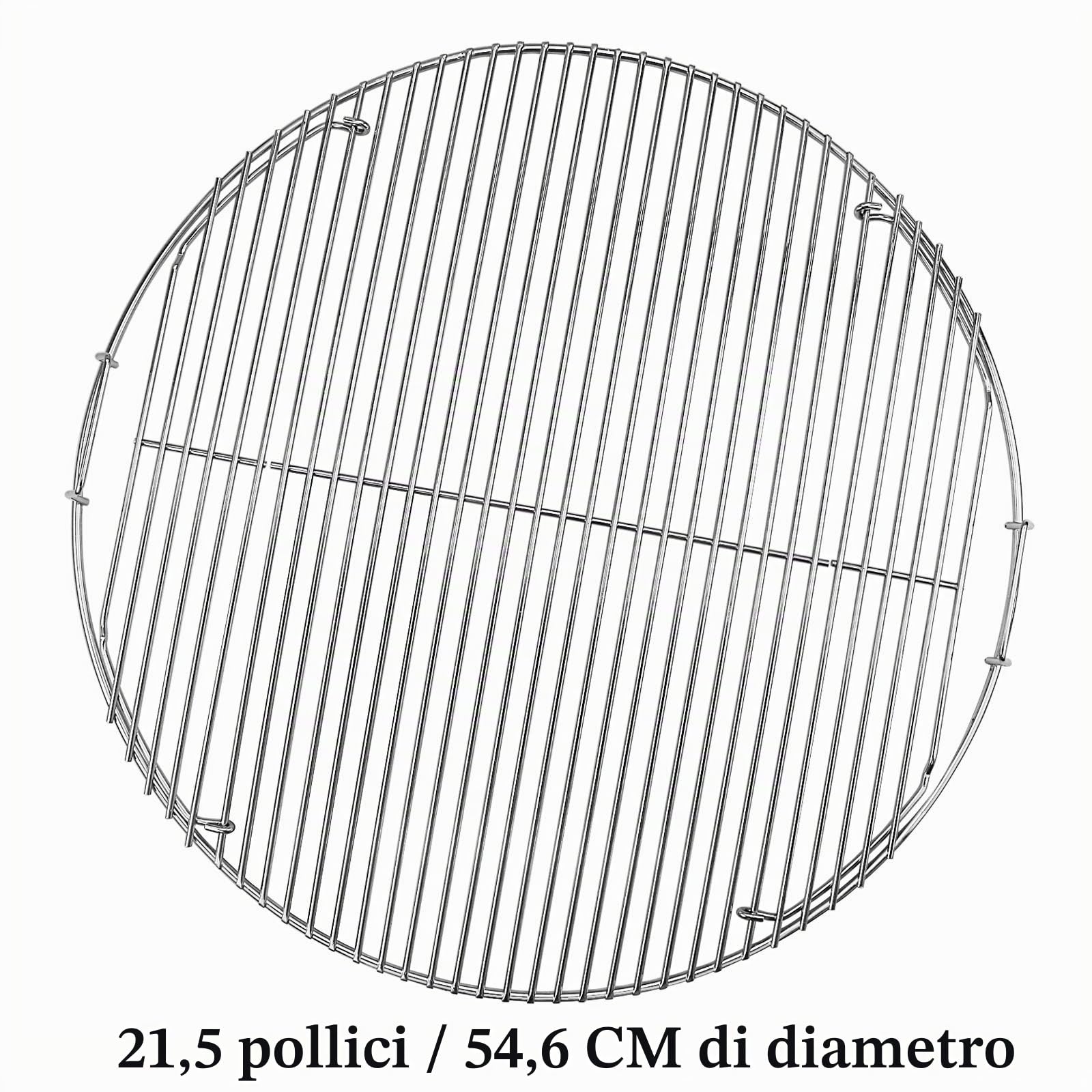 GFTIME DIA 54,6 cm Griglie di cottura nichelate Griglie Griglia Pezzi di ricambio di ricambio per griglia per Weber 7436, Accessori per griglia a carbone Weber da 57 cm