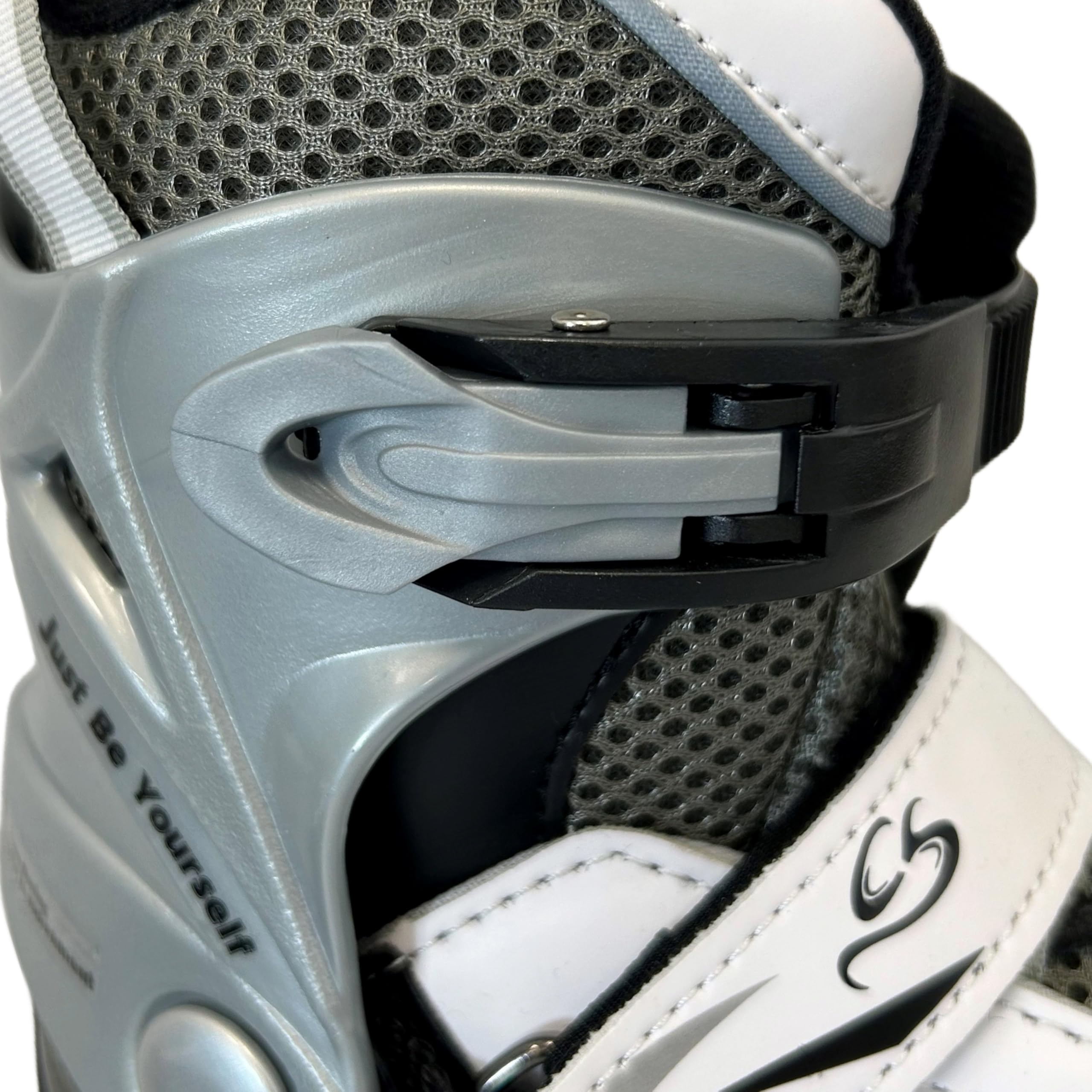 Cox Swain verstellbare Schlittschuhe Push, Eislaufschuhe für Kinder, Jugendliche und Erwachsene bis 100KG, vorgeschliffene Edelstahlkufe, Softboot, Black Gr. S (33-36)