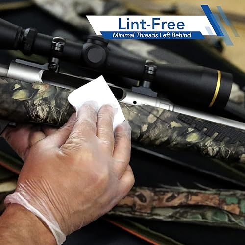 Miniatura 5 de 1000PCS Gun Cleaning Patches - Square Gun Cleaning Cloth, Lint-Free Gun Cloth, Absorbent Gun Wipes, Fits Caliber - Gun Cleaning Supplies, Gun