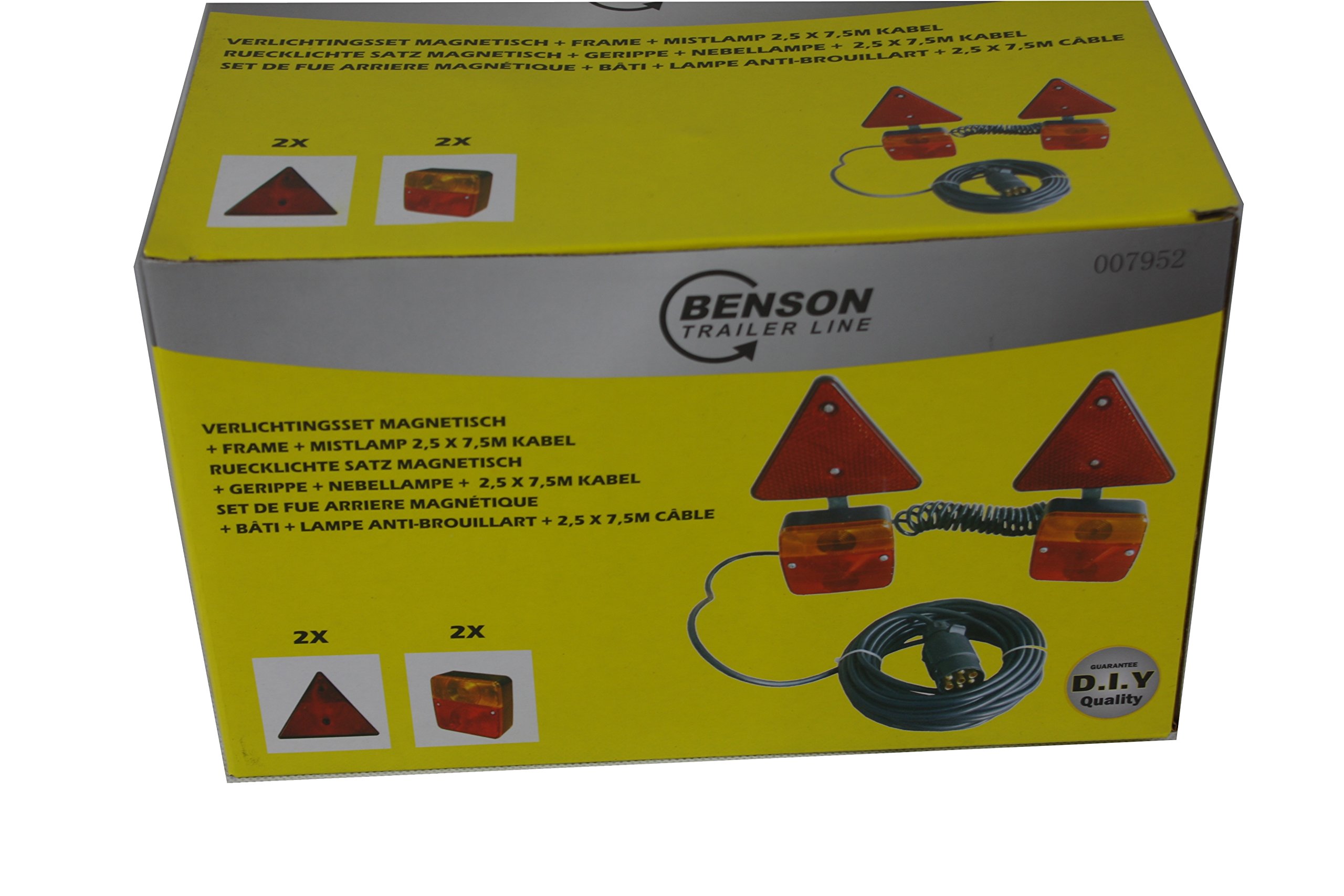 BENSON 99515 Kit Luces Magnético para Coche, Rojo, 2.02 Kg