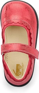 See Kai Run Jane II Shoes for Kids Ideal for Toddlers and Little Kids Leather Upper Hook and Loop Strap