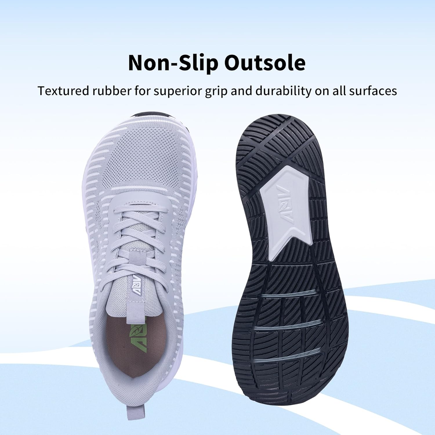 GOOBON Men's Wide Toe Box Walking Shoes with Arch Support Orthotic Tennis Sneakers for Plantar Fasciitis Bunions Flat Feet - Image 6