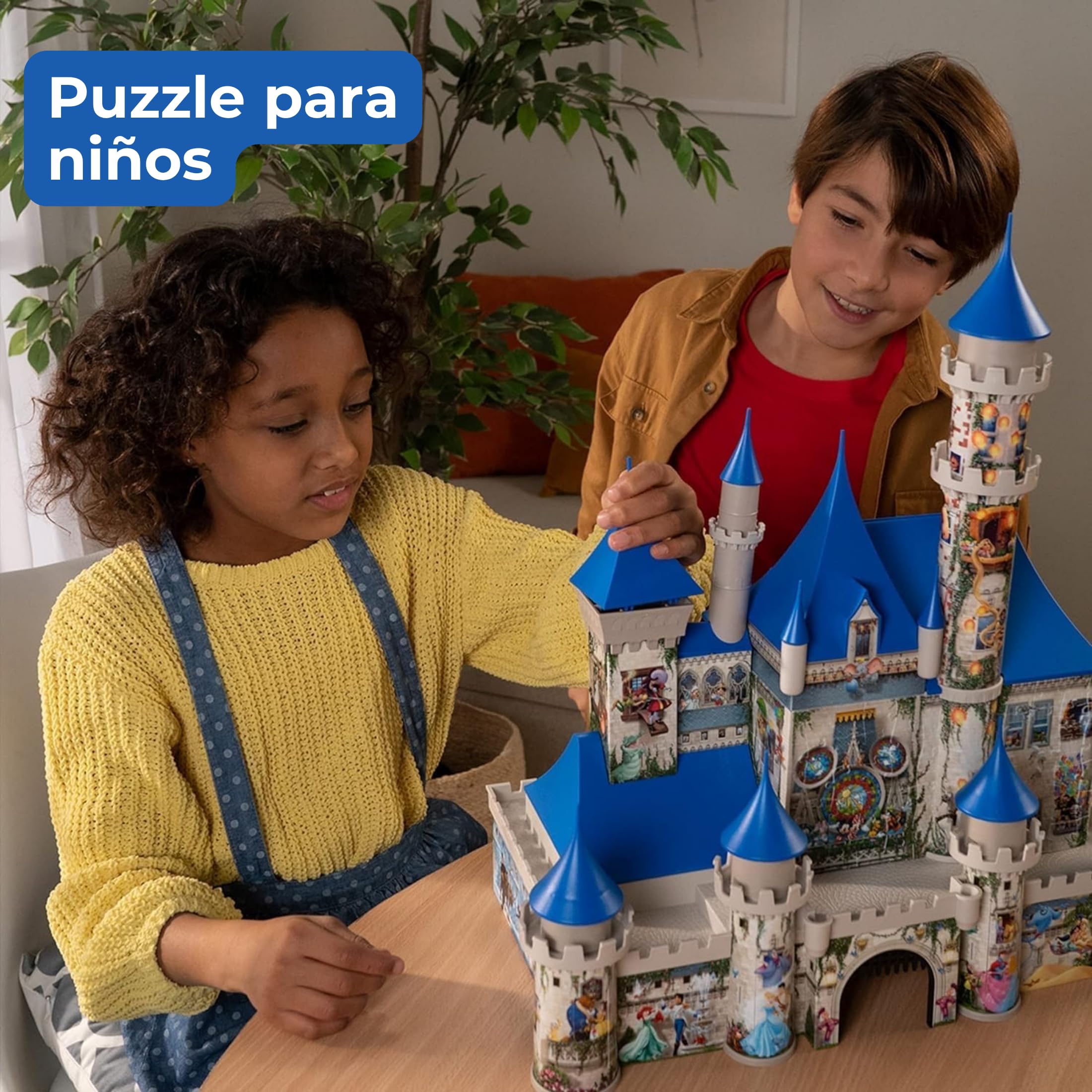 Ravensburger - Puzzle 3D Niños Castillo de Disney | Puzzles 3D para Niños De 10 Años O Más | Maquetas para Montar De 312 Piezas | Regalo Niño 10 Años O Más | Puzzle 3D Castillo Disney de 312 piezas, maqueta para montar para niños +10 años, ideal como rega