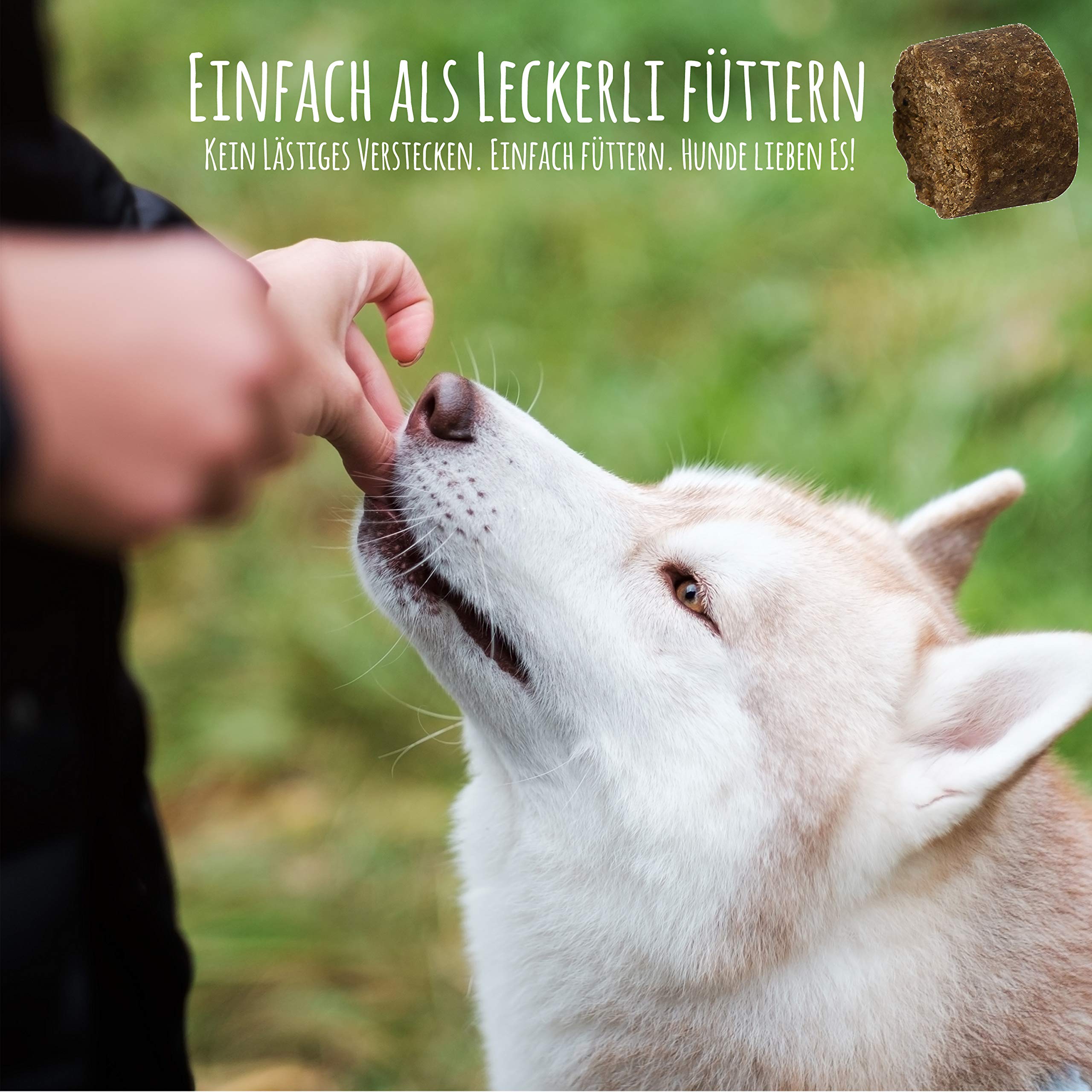 Innere Ruhe I Nahrungsergänzungsmittel für Hunde zur Beruhigung, Anti Stress und für mehr Gelassenheit (150g - ca. 180 Stück)