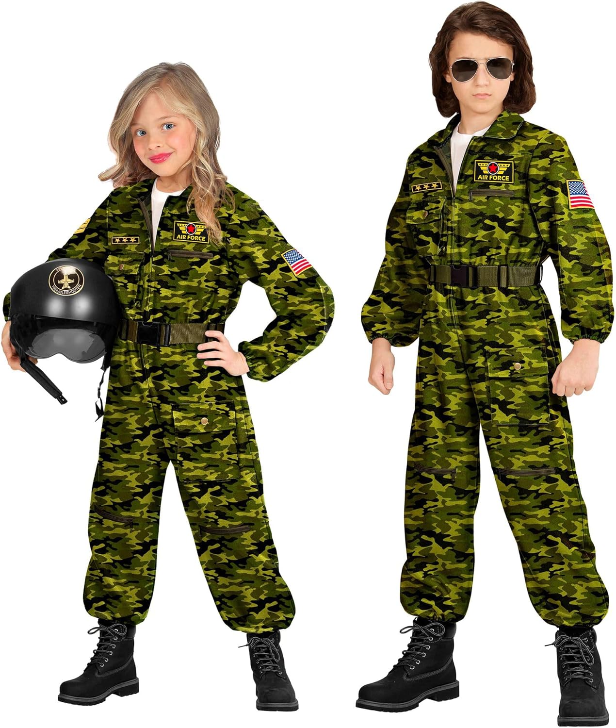 COSTUME PILOTA COMBATTENTE BAMBINI ESERCITO AMERICANO TOP FLIGHT BAMBINI VESTITO - Foto 8