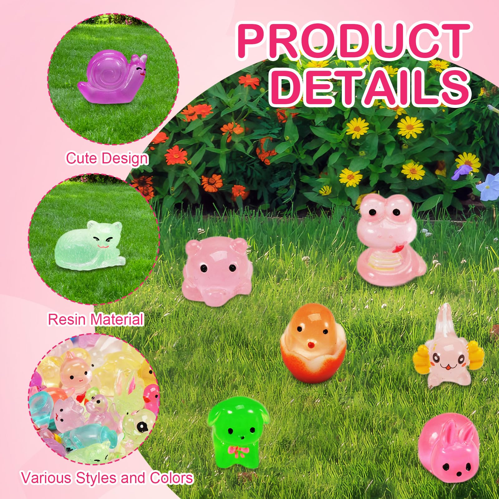 tlidfgeo 72pcs Mini Resin Animals - Image 3