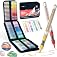 JusArt 48 Colors Acrylic Paint Markers with Canvas Bag, Water-Based No-Bleed Paint Pens with Automatic Ink Control System, Wa