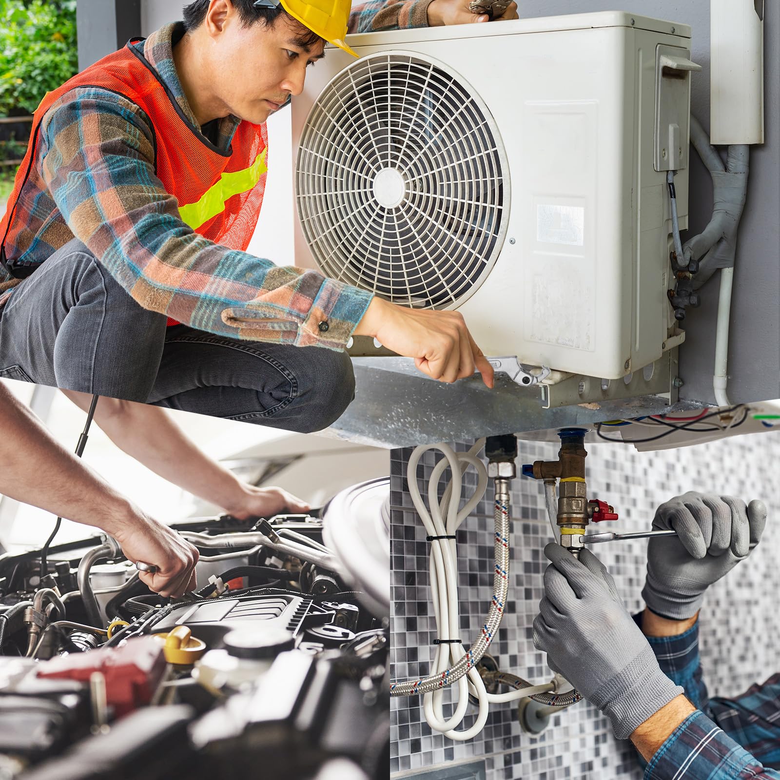 Sourcing Map 3/4-2"(19-51mm) C Spanner Wrench Adjustable Square Pin Spanner Wrenches Tool Chrome Vanadium For Lock Nut Machine Tools Mechanical Tool, Silver Tone - View #5