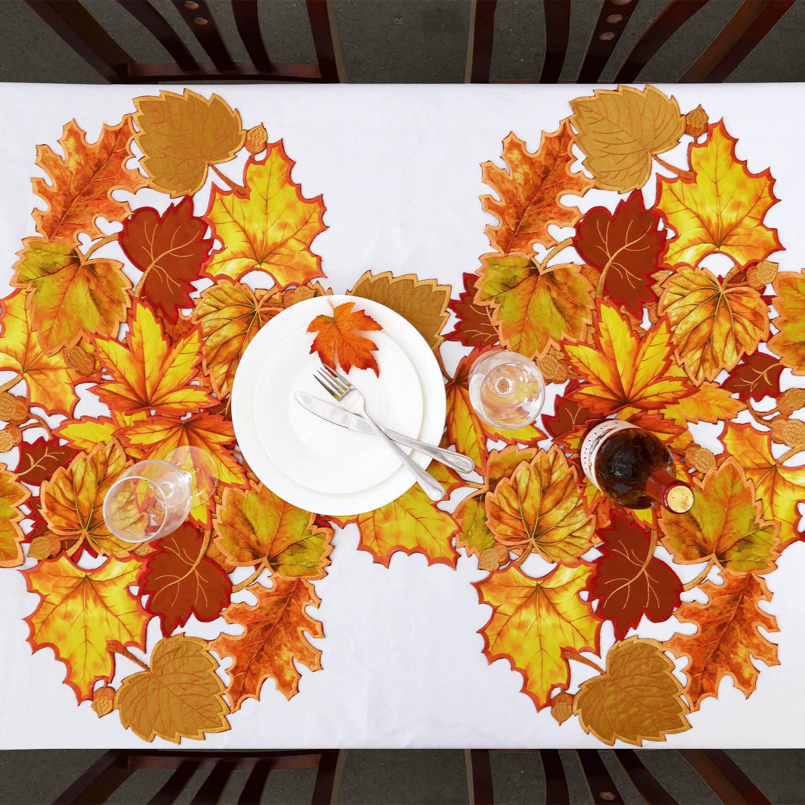 Decoration Automne Deco Automne Interieur, Chemin De Table D'Automne, Nappe D'Automne, Chemin De
