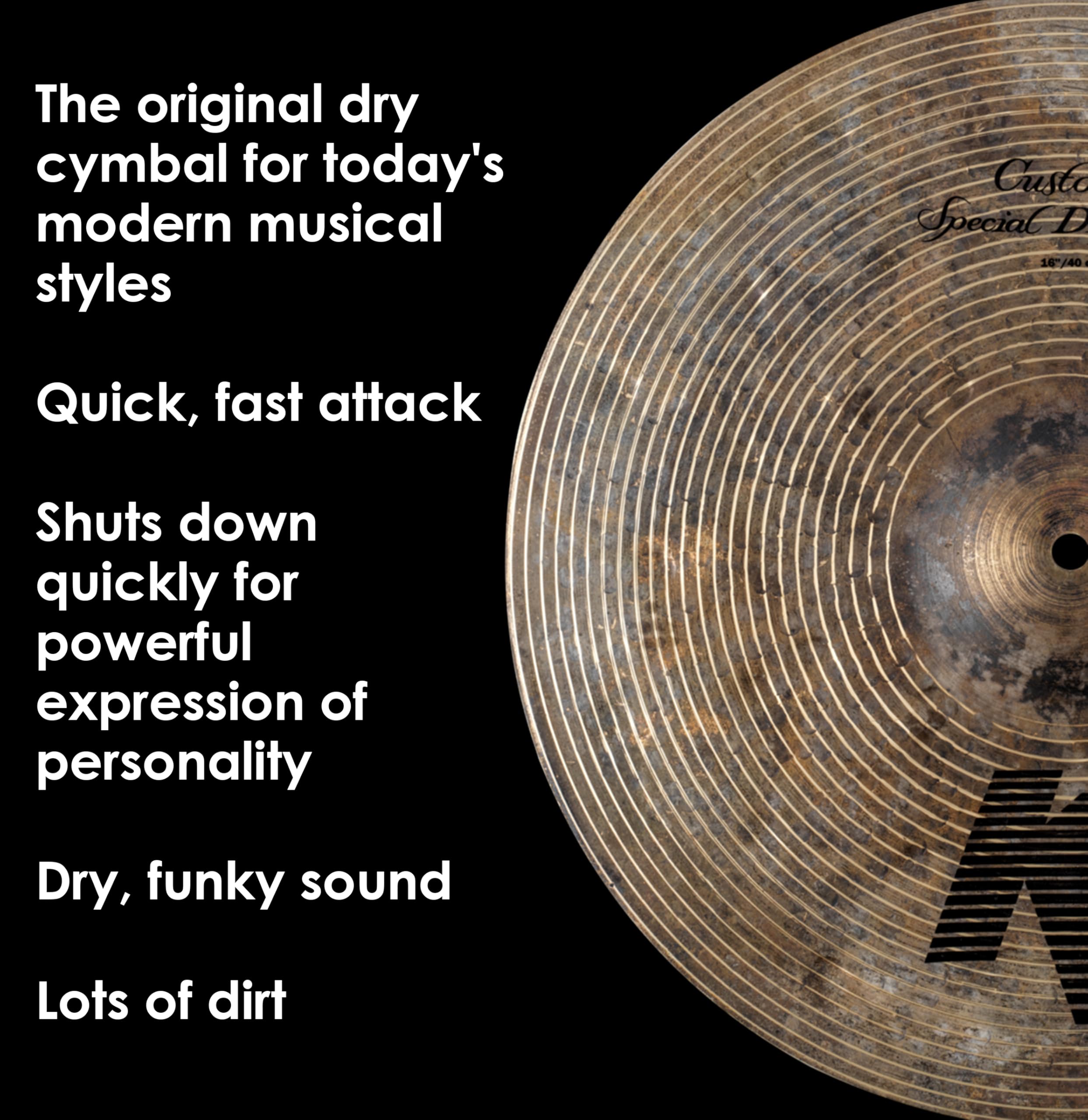 Zildjian K1416 K Custom Special Dry Crash 16" - Talerz crash