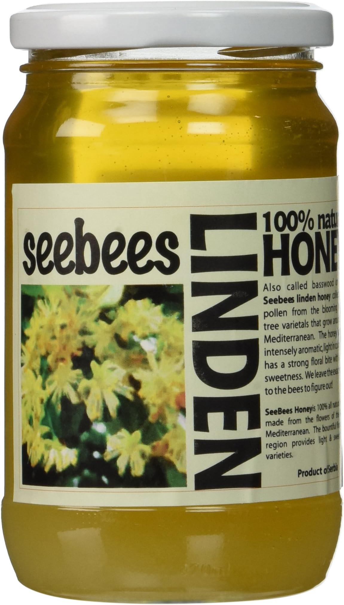 SeeBees Linden Honey 450g/ 16oz (or 400g/ 14.1oz)