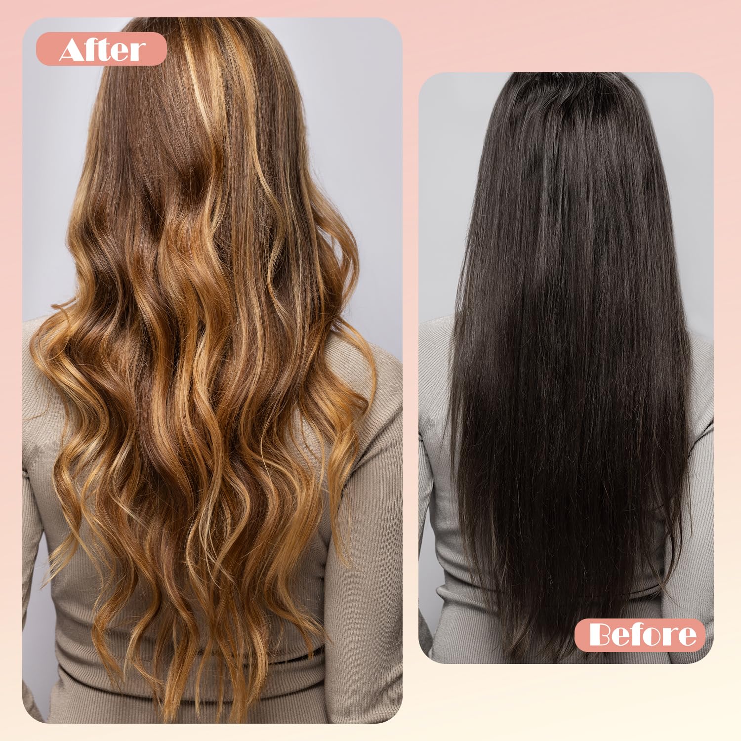 3 Pcs Heatless Curlers & Overnight Blowout Rollers for Hair, No Heat Headband Rods, Salon Waves Overnight Blowout - Image 3
