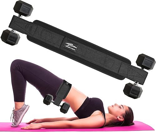 Miniatura 2 de Cinturón de empuje de cadera resistente, cómodo, cinturón de cadera ajustable para entrenador de glúteos con almohadillas antideslizantes, cinturón