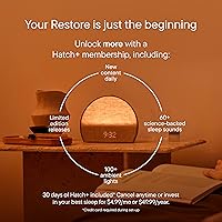 Vista 3 de Hatch Restore 3 Reloj Despertador de Salida del Sol, Máquina de Sonido, Luz Inteligente (Cacao) - Rutina de Sueño sin Pantalla con Ruido Blanco