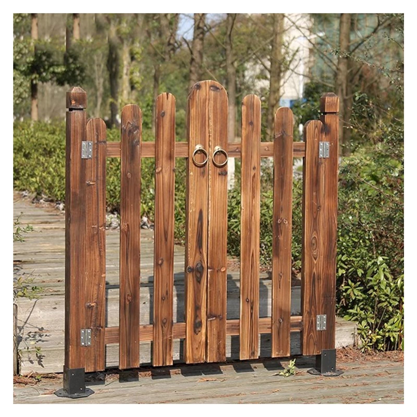 Outdoor Cafe Saloon Doors, Kitchen Bathroom Hallway Retro Wooden Partition Door/Half Waist Door, Indoor Premade Swing Door, Easy to Install (Size : 132x116cm/52x45.7inch)