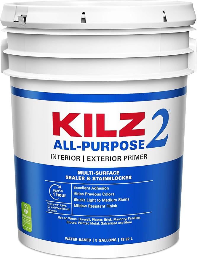 KILZ 2 AllPurpose Primer, Interior/Exterior, 5 Gallon House Paint