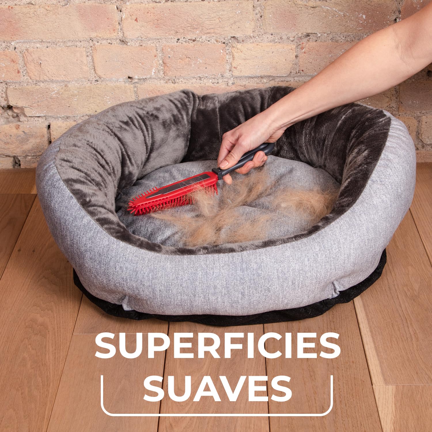 Vileda Cepillo Electrostático Pet Pro | Potencia Electrostática | Ideal para Espacios Reducidos | Lavable | Larga duración