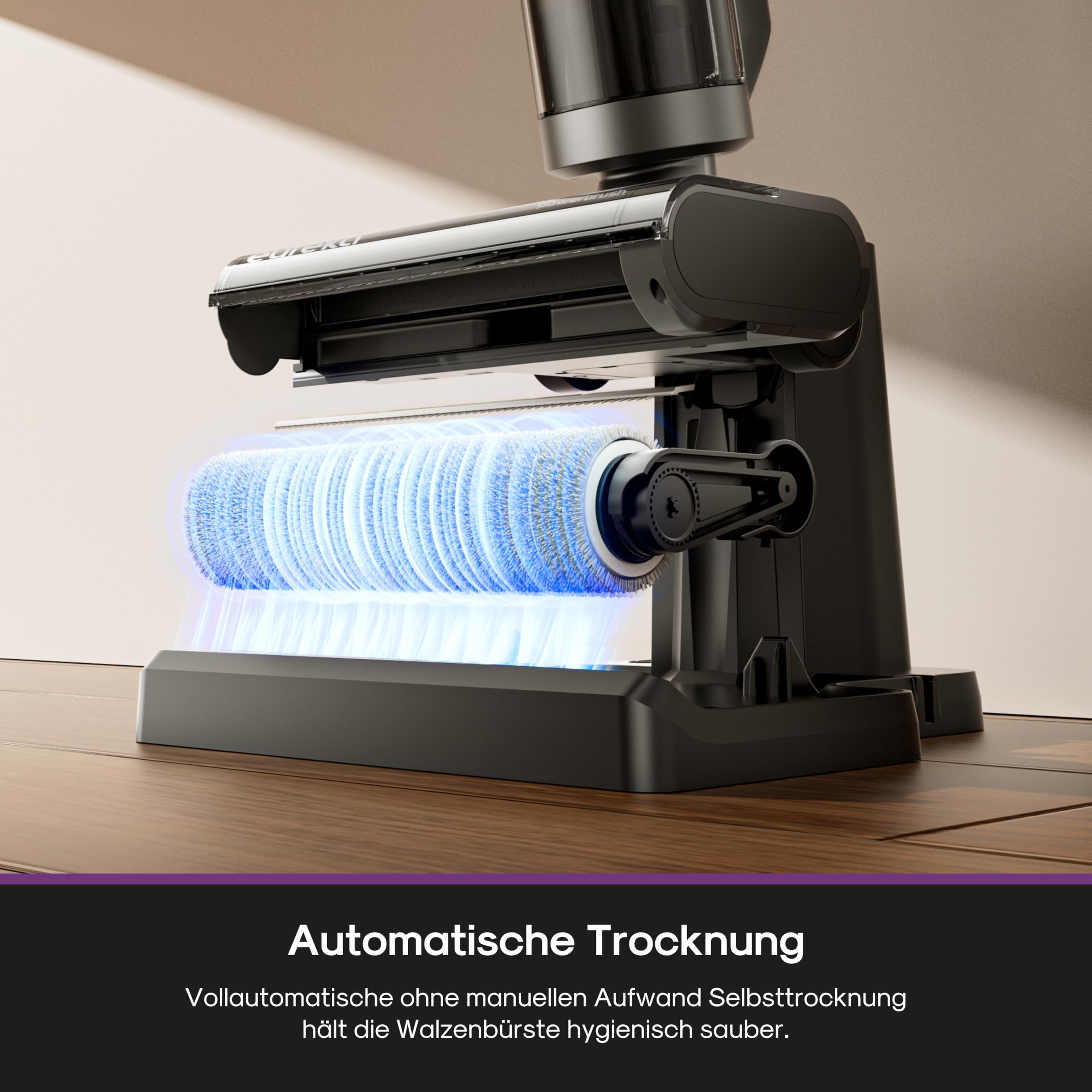Eureka Rapidwash NEW430 Kabelloser Nass Trockensauger Polsterreiniger, mit Wischfunktion für mehrere Oberflächen, Tierhaare,LED-Display,Selbstreinigungs- und Trockenfunktion, Sprachnavigation