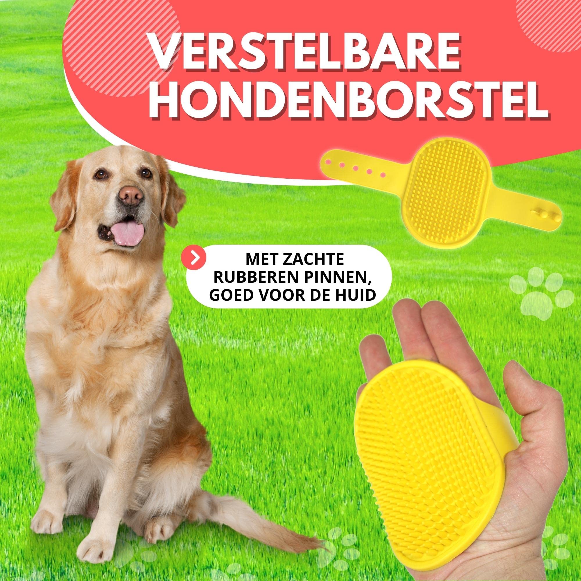 Piscine pour chiens Ø 120 x 30 cm - Bain pour chiens - Piscine pour animaux - Piscine extérieure - Pliable - PVC - Rouge/bleu - Avec peigne à brosse pour chien
