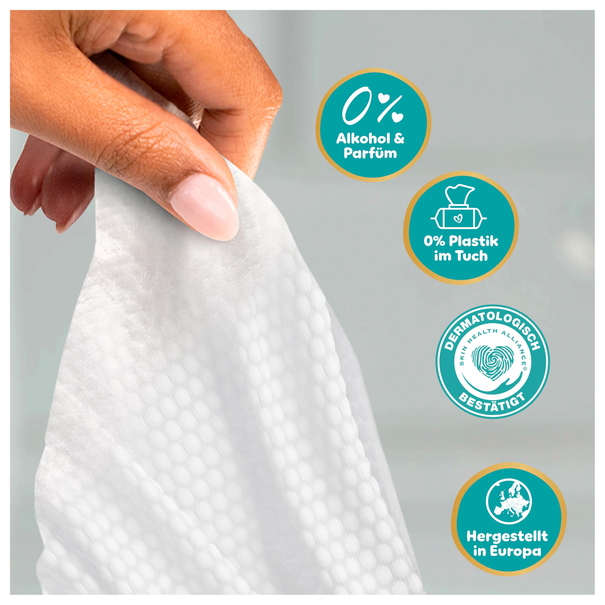 Pampers Bundle Baby-Dry Pants Größe 5, 180 Stück, 11kg-17kg + Aqua Soft Touch Baby-Feuchttücher, 15 Packungen mit 60 Feuchttüchern = 900 Feuchttücher