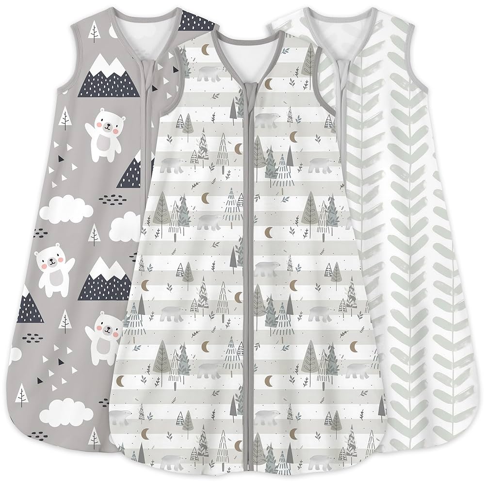 Yoofoss Baby Sleep Sack For 6-12 Months, 100% Cotton Baby Blanket With