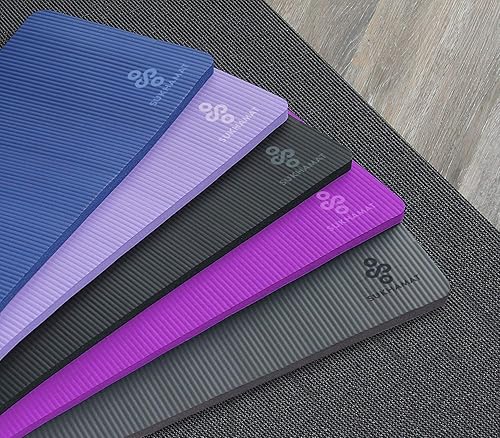 Miniatura 5 de Sukhamat - Rodillera de yoga para rodillas, codos, muñecas, extra gruesa, 0.59 pulgadas de grosor, 24 x 10 pulgadas, diseñada para una comodidad
