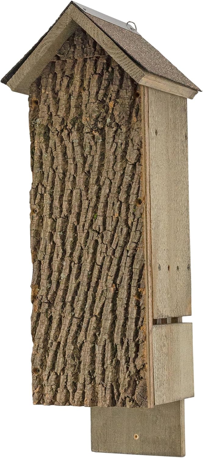 Quadruple Chamber Bat House; Rustic Handmade Backyard Rocket Box 4 Chamber Bat Shelter Box