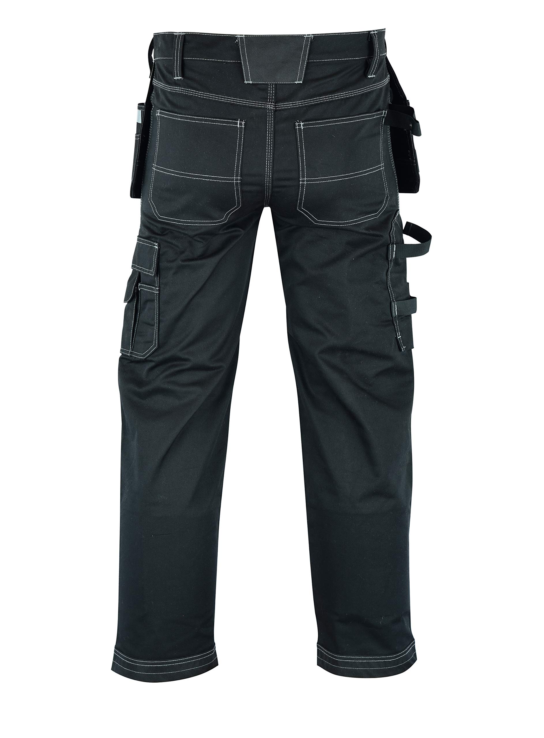 MS9 Herren Arbeitshose Bundhose Cargohose mit Holstertaschen Werkzeugtaschen Multifunktions und Kniepolster Taschen E1