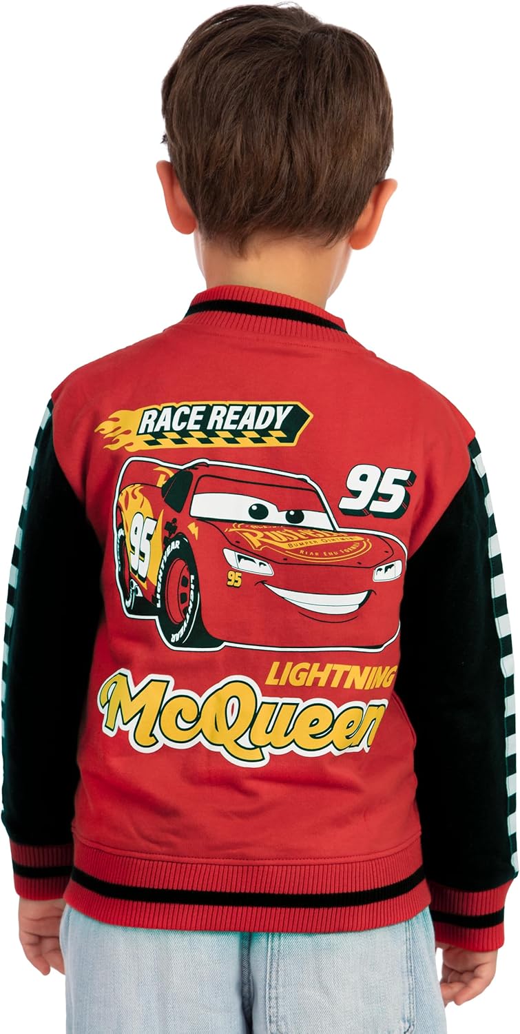 Disney Cars Boys Jacket, Lightning McQueen Jacket, Lightning McQueen Bomber Jackets For Boys - Image 4