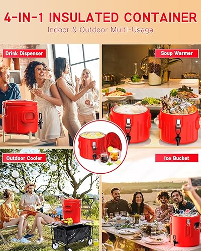Miniatura 2 de Dispensador de bebidas aislado de 2 galones, dispensador de bebidas calientes con interior de acero inoxidable 304 y boquilla, dispensador de agua