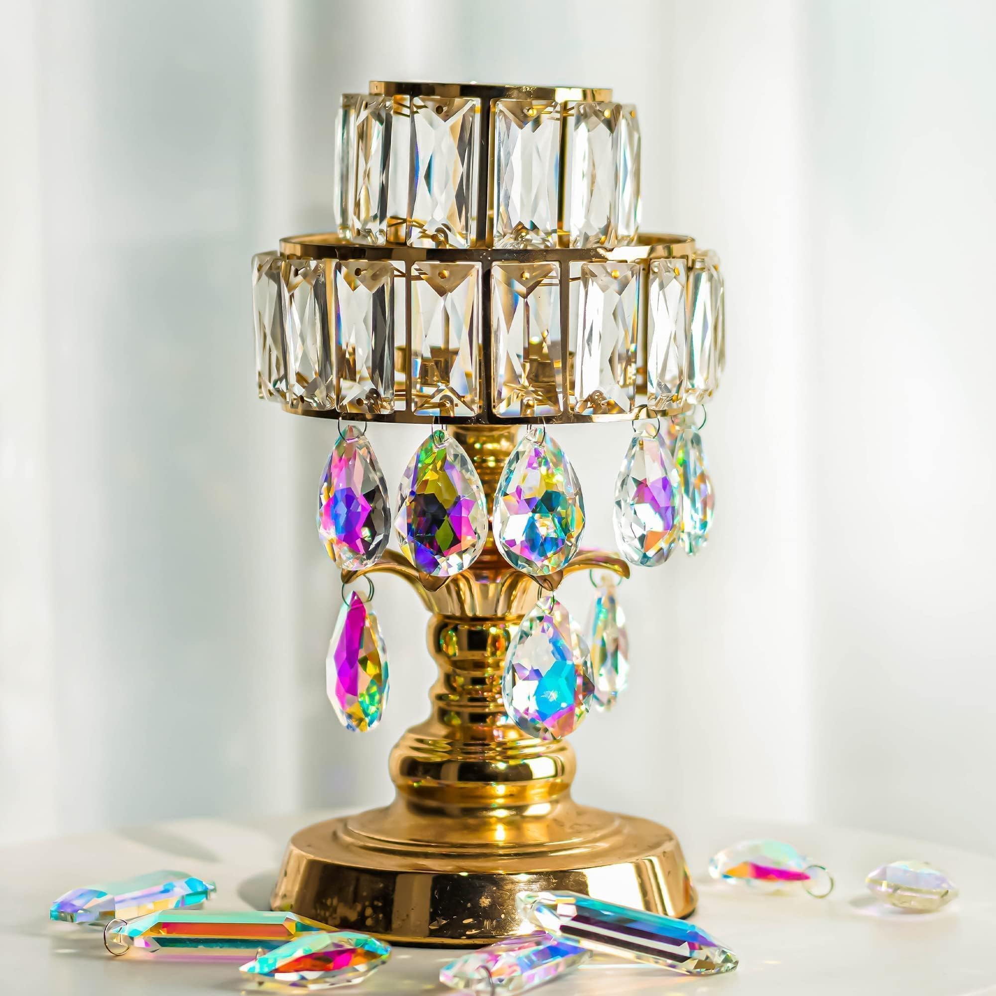 Crystal Prisms - 12 Pack for Chandeliers & Decor -5
