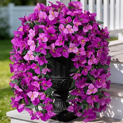 Fake Bougainvillea Artificial Flowers for Outdoors Decoration 2 pcs Faux