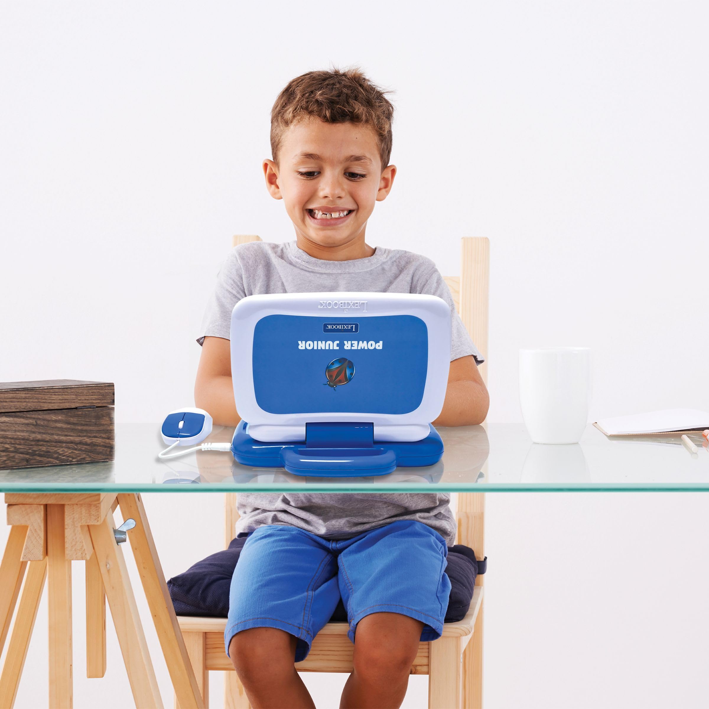 Lexibook, Computer Educativo Bilingue Inglese/Italiano, 40 attività, Metodo Sillabico e Ludico, 3 Storie Animate, Tastiera e Mouse Realistici, JC398i5