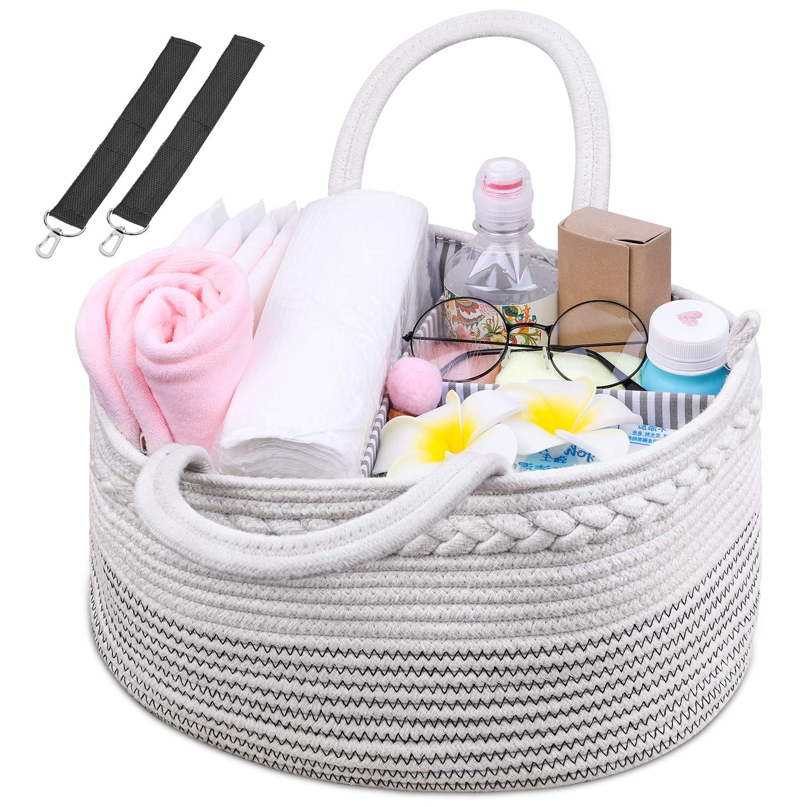 Buy Shynek Rope Diaper Caddy Organizer Baby Diaper Caddy Basket
