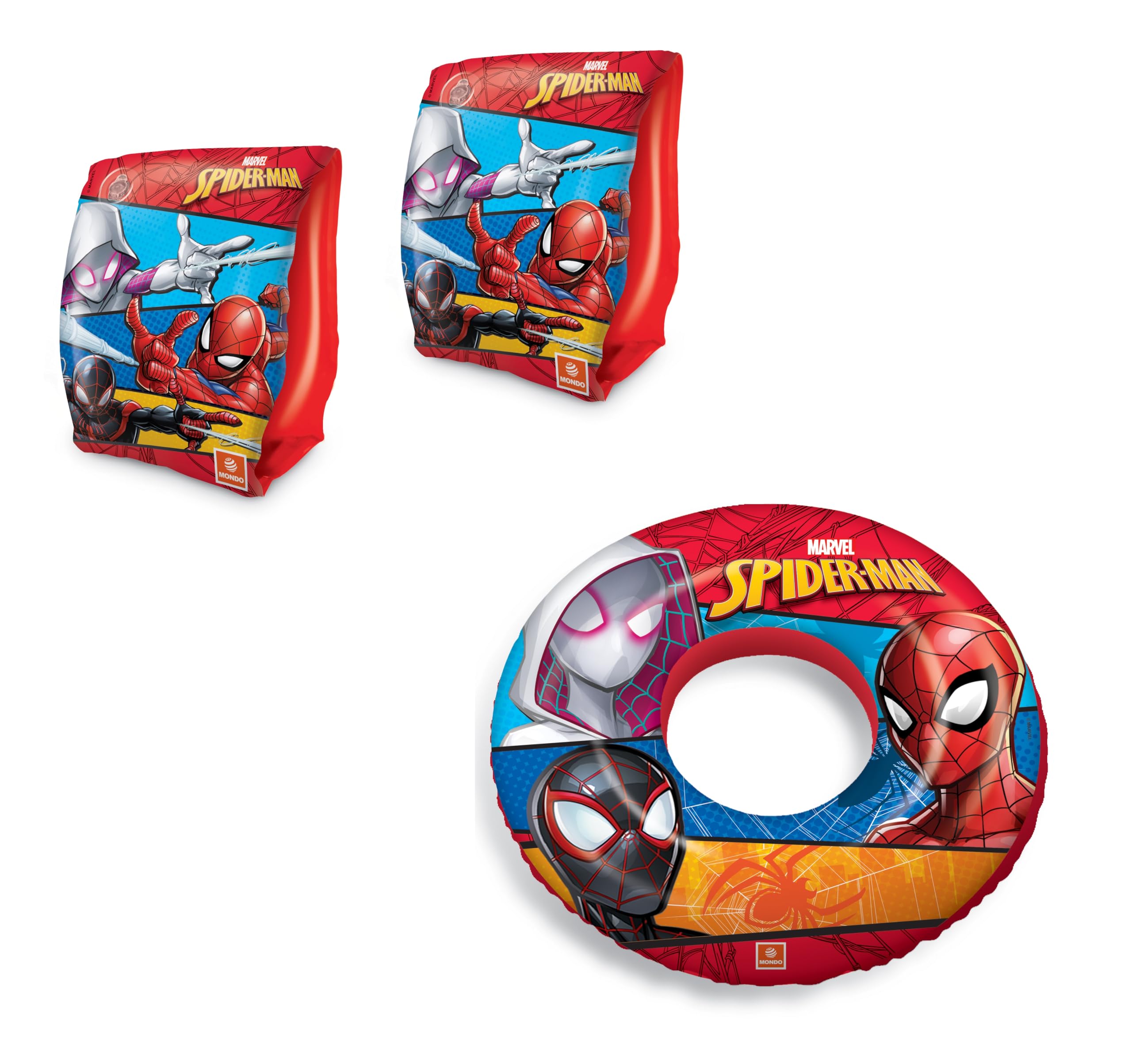 Mondo Toys - Set Armrests and Donut Children Sea Summer Pool (Spider Man)