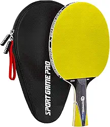 Raquete de pingue-pongue com Killer Spin + estojo grátis - Raquete de tênis de mesa profissional para jogadores iniciantes e avançados - Melhore suas habilidades de ping pong com o conjunto de raquete