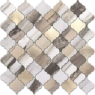 STICKGOO Arabesque Peel and Stick Backsplash Tile, Stick on Backsplash f...