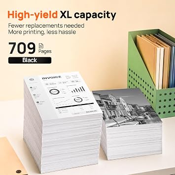 64XL Black Ink Cartridge (2 Pack) Replacement for HP Ink 64 for HP 64 Ink HP64 64 XL Black Ink Cartridge for HP Printers Envy Photo 7855 7858 7155 7158 6255 Inspire 7255e 7955e 7958e Tango X Terra