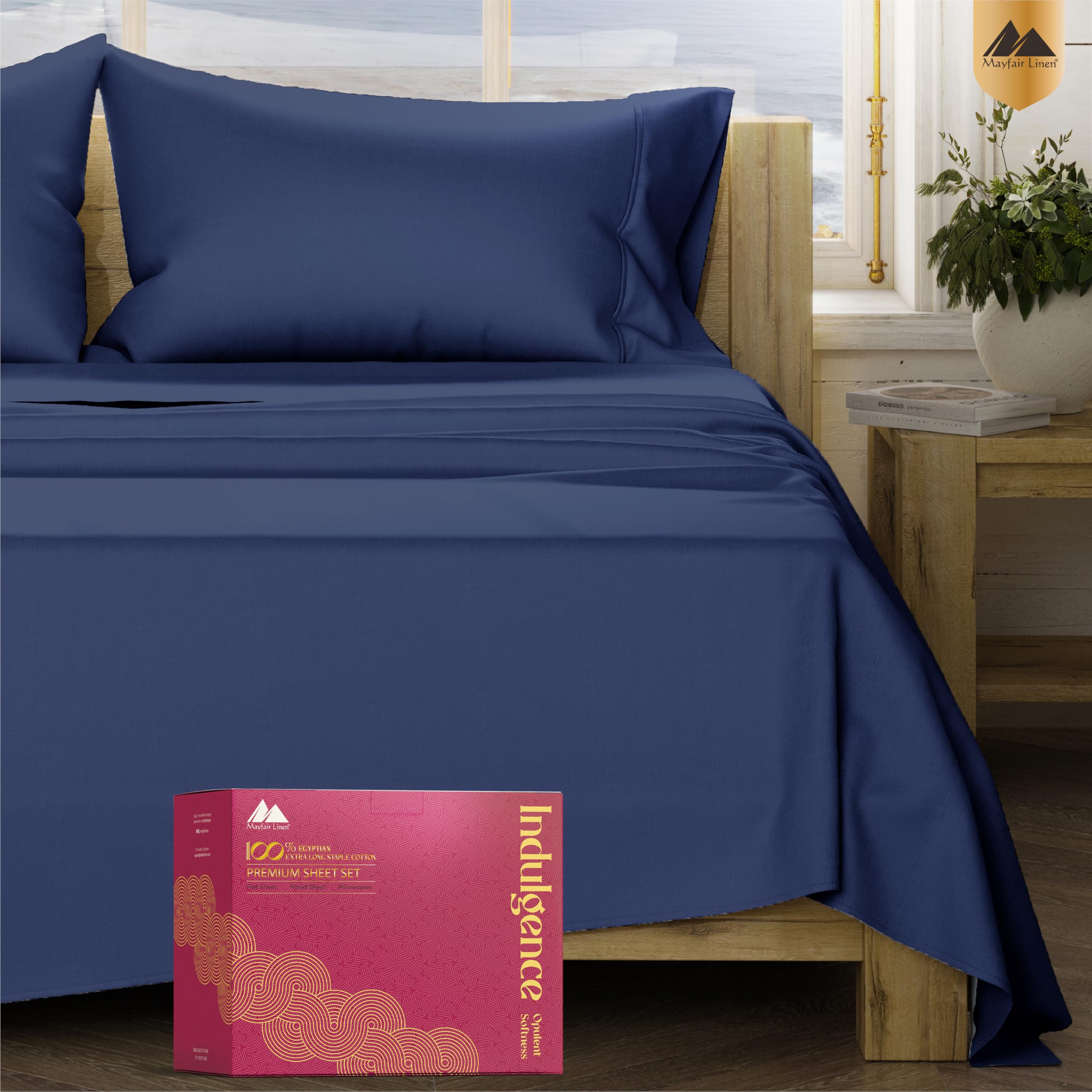 Mayfair Linen Egyptian Cotton Queen Sheets